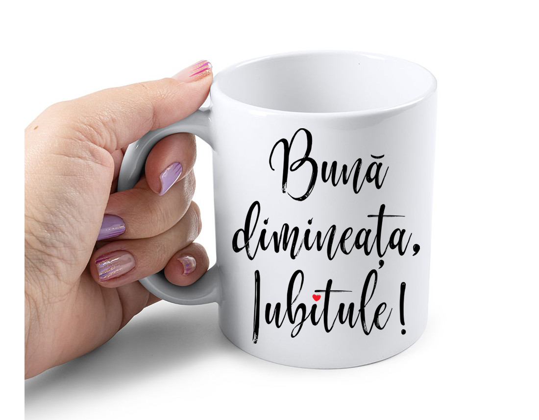 Cana Personalizata – Buna dimineata iubitule!, 350ml