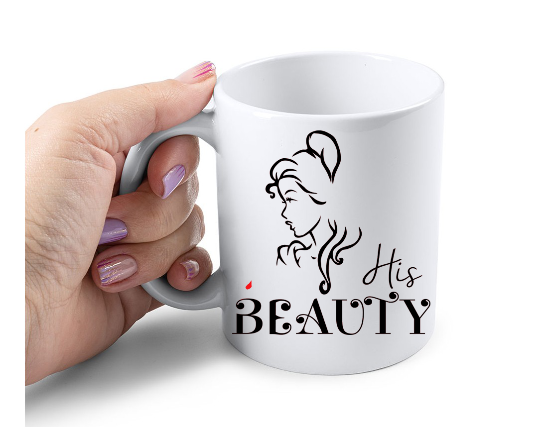 Cana Personalizata – His Beauty, 350ml