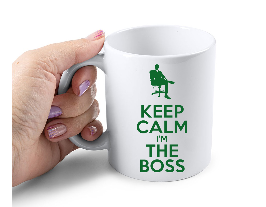 Cana Personalizata – Keep calm i’m the boss, 350ml