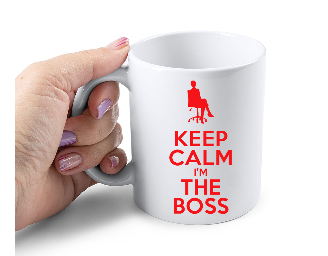 Cana Personalizata – Keep calm i’m the boss, Lady, 350ml