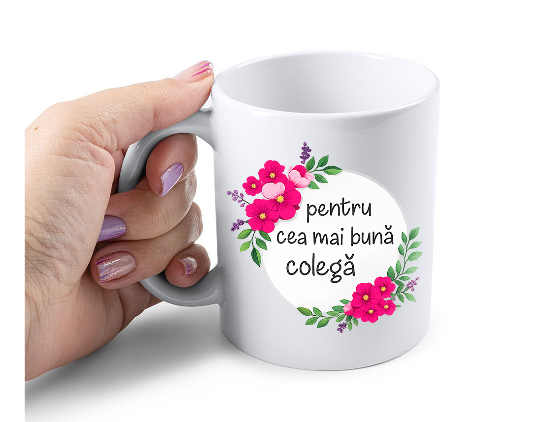 Cana Personalizata – Pentru cea mai buna colega, 350ml