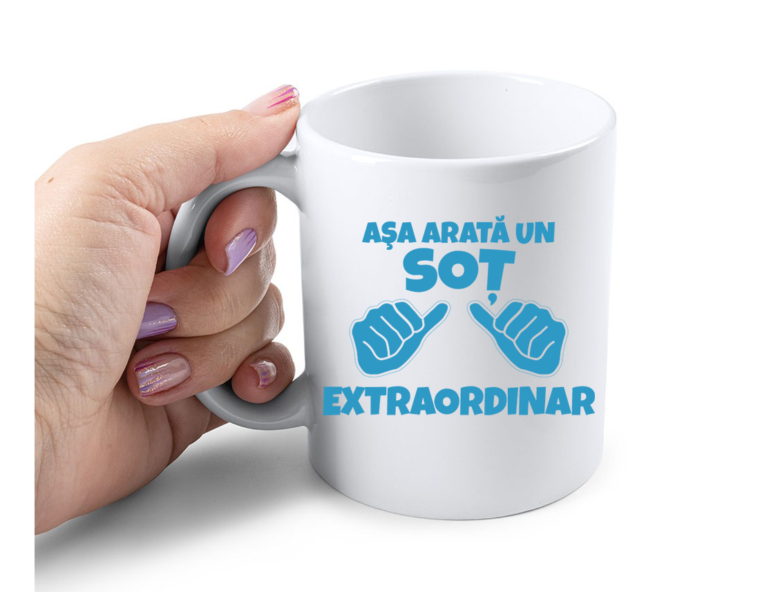 Cana Personalizata – Asa arata un sot extraordinar, 350ml