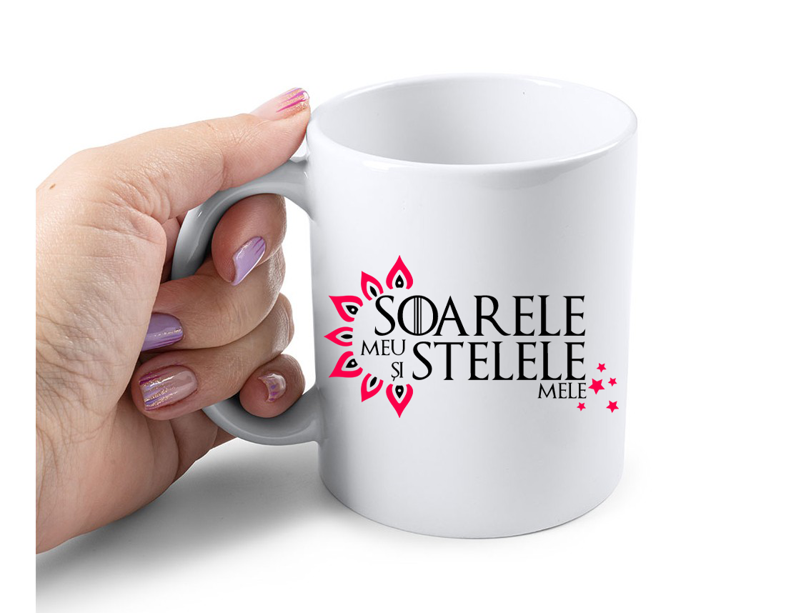 Cana Personalizata – Soarele meu si stelele mele, 350ml