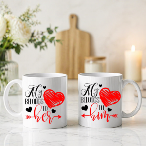 Set 2 Cani Personalizate – My belongs to her